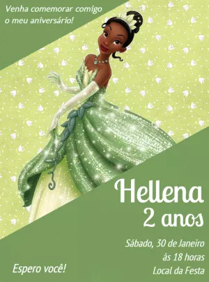 Invitación de cumpleaños Princesas – Estático – Renata Designer