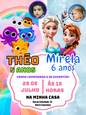 Frozen Birthday Invitation – Static – Pedro Henrique