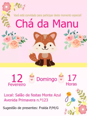 Invito baby shower – Statico – ST personalizados