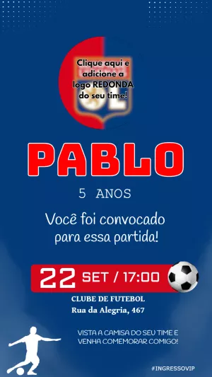 Soccer Birthday Invitation – Static – Felicity Artes
