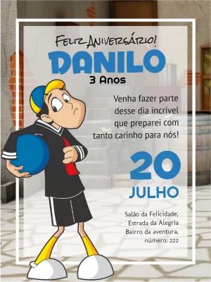 Convite de Aniversário Chaves para Editar Online e Imprimir