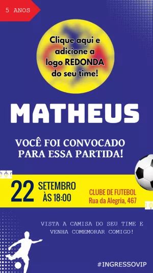 Soccer Birthday Invitation – Static – Felicity Artes