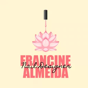 Logo Manicure com Flor de Lótus para Editar Online