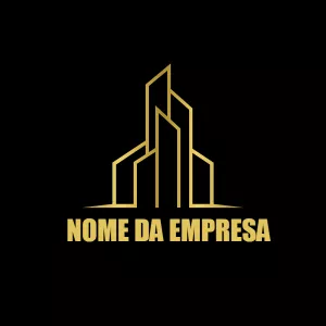 Logo para Imobiliária Dourado e Moderno para Editar Online