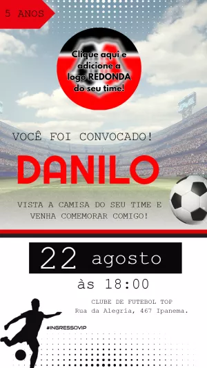 Soccer Birthday Invitation – Static – Felicity Artes