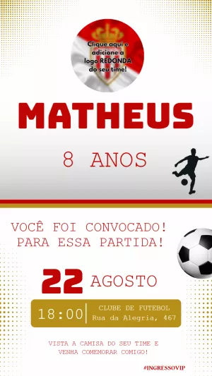 Soccer Birthday Invitation – Static – Felicity Artes