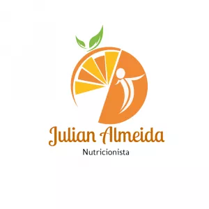 Logo Editável Online para Nutricionista com Laranja