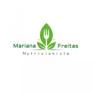 Logo Nutricionista com Folhas Verdes para Editar Online