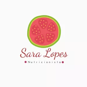 Logo Nutricionista com Fruta para Editar Online