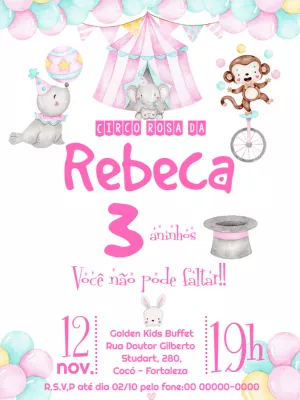 Animals Birthday Invitation – Static – Mimo Digital