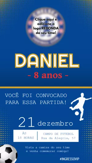 Soccer Birthday Invitation – Static – Felicity Artes