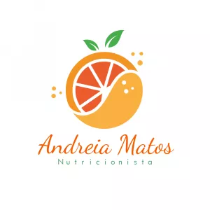 Logo Nutricionista com Laranja para Editar Online