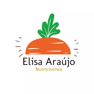 Logo Nutricionista com Cenoura para Editar Online