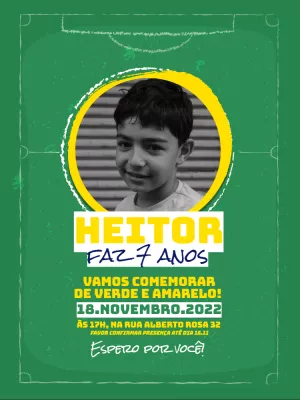 Soccer Birthday Invitation – Static – Querido Convite