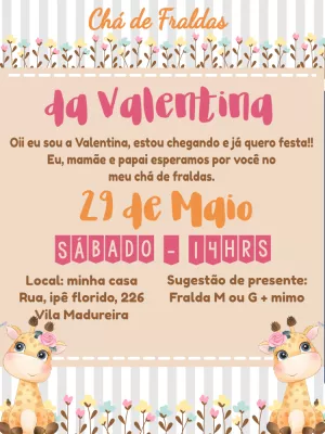 Invito baby shower – Statico – ig: @illustragio