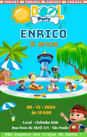 Invito di compleanno Paw Patrol – Statico – maria eunice miranda