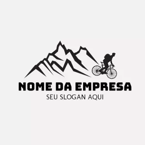Logo Editável de Ciclismo e Montanha para Criar Online