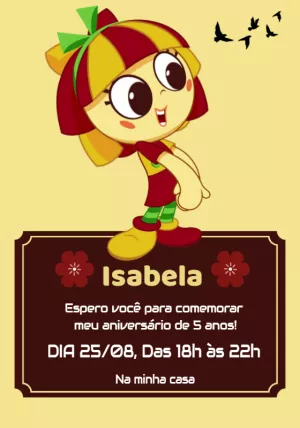 Convite Sítio do Picapau Amarelo Aniversário para Editar