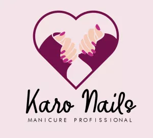 Logo Editável para Manicure com Coração para Editar Online