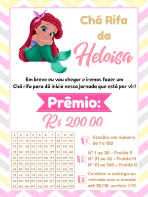迎婴派对抽奖卡 – 静态 – Pedro Henrique