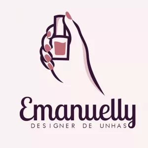 Logo Manicure Editável Online para Designer de Unhas