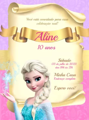Frozen Birthday Invitation – Static – Jonathan Fiuza