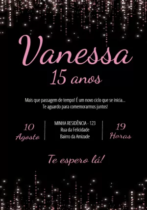 Quinceañera Invitation – Static – Convites Personalizados
