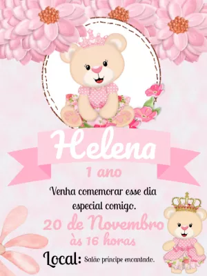 Invitación de cumpleaños Princesas – Estático – Gley Leobas