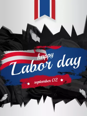 Patriotic Labor Day Greeting Card to Customize Online