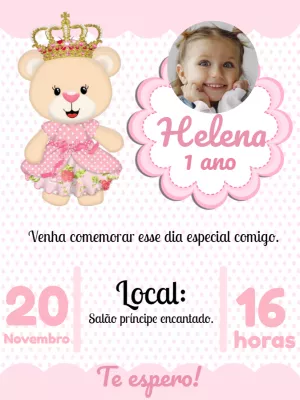 Invitación de cumpleaños Princesas – Estático – Gley Leobas