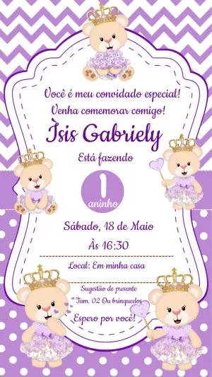 Invitación de cumpleaños Princesas – Estático – Laiane