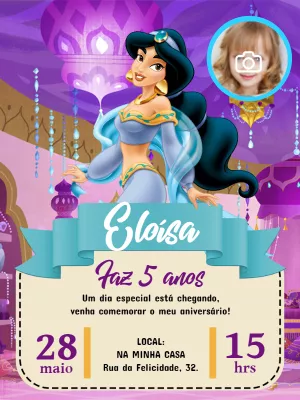 Invitación de cumpleaños Princesas – Estático – Pedro Henrique