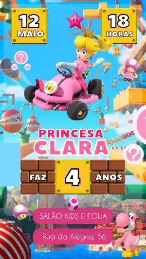 Invitación de cumpleaños Princesas – Estático – Felicity Artes