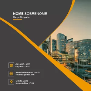 Post Empresarial com Design Profissional para Editar Online
