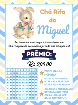 Baby Shower Raffle – Static – Pedro Henrique