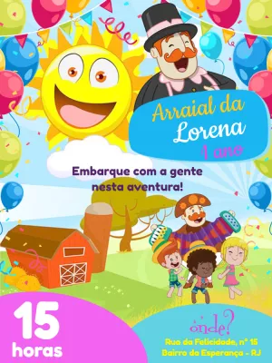 Invitación de Festa Junina – Estático – Pedro Henrique