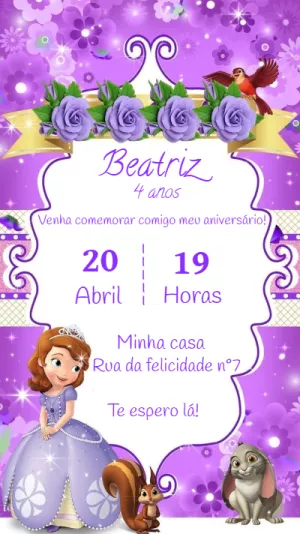 Invito di compleanno Principesse – Statico – Fernanda