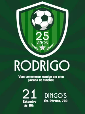 Soccer Birthday Invitation – Static – Wolf Designer
