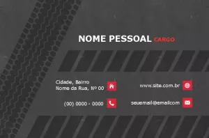 Cartão de Visita Automotivo com Marca de Pneu para Editar Online