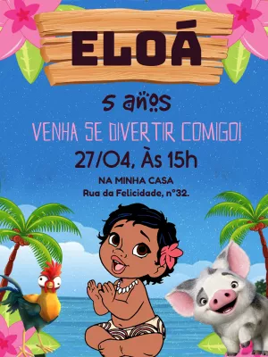 Invito di compleanno Oceania – Statico – Pedro Henrique