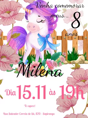 独角兽生日邀请函 – 静态 – Mimo Digital