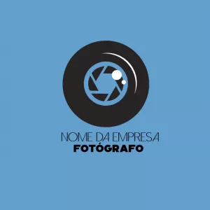 Logo para Fotógrafo Editável Online com Ícone de Câmera