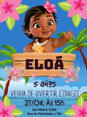 Invito di compleanno Oceania – Statico – Pedro Henrique