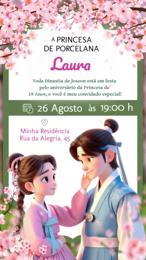 Invitación de cumpleaños Princesas – Estático – Felicity Artes