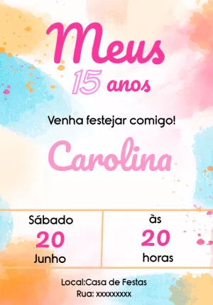 Quinceañera Invitation – Static – Convites Personalizados