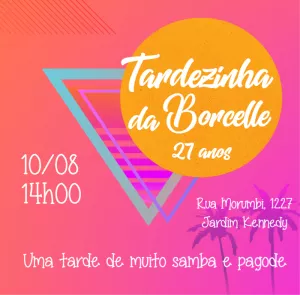 Convite de Aniversário Tardezinha para Editar Online