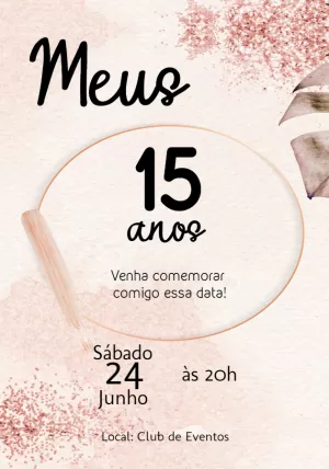 Quinceañera Invitation – Static – Convites Personalizados