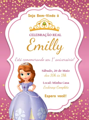 Invitación de cumpleaños Princesas – Estático – Jonathan Fiuza