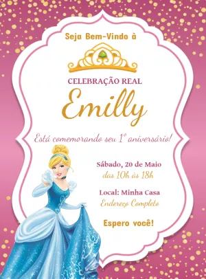 Invitación de cumpleaños Princesas – Estático – Jonathan Fiuza