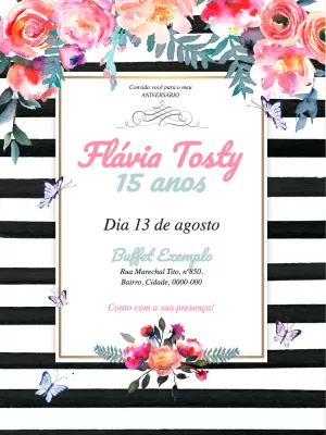 Quinceañera Invitation – Static – Wolf Designer